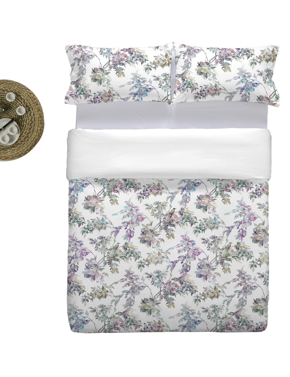 Funda Nórdica estampado primavera flores 100% Algodón Talla Cama 90 cm