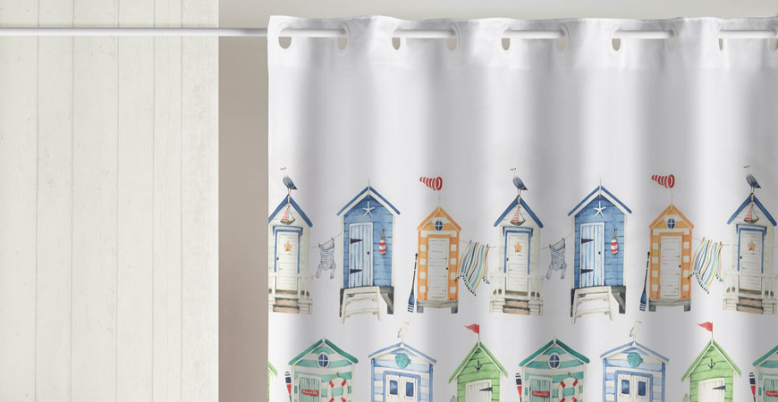 Novedades en cortinas de baño: Bike, Reloj, Sail, Casitas y Ramitas